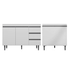 Balcão Gabinete Pia Andréia Sem Tampo 120cm E Armário Para Co