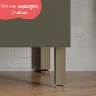 Balcão Gabinete Sálvia 120cm Para Pia 3 Gavetas Freijó/verde