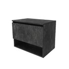 Balcão Gabinete Suspenso Para Banheiro 60cm Com 1 Porta E Nic