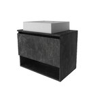 Balcão Gabinete Suspenso Para Banheiro 60cm Com 1 Porta E Nic