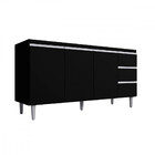 Balcão Gabriela 150cm 3 Portas E 1 Gaveta-ajl Móveis