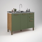 Balcão Gold 1.58 Freijó/fendi - Vitamov