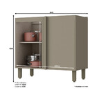 Balcão Henn 1 Porta Sem Tampo Connect C68