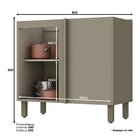 Balcão Henn 1 Porta Sem Tampo Connect C68