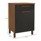 Balcao Indekes Monza Com Tampo 1 Porta 1 Gaveta