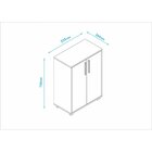 Balcao Infantil 2 Portas 1 Prateleira Branco - Casatema Branco