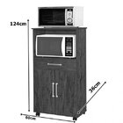 Balcão Ipê Móveis Primus Branco/preto