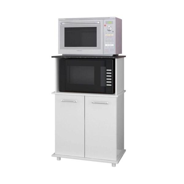 Balcao Isis Para Micro Ondas E Forno 2 Portas Branco