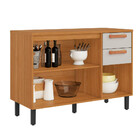 Balcão Itatiaia Napoles 1,20 3 Portas 2 Gavetas Com Tampo