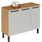 Balcão Itatiaia Veneza Em Madeira 3 Portas Freijo/off Whit