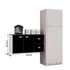 Balcão Júlia 2 Portas 2 Gavetas Poquema