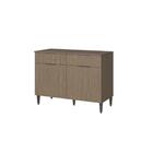 Balcão Juliete 3 Portas 2 Gevetas Carvalho Dakar Aramóveis