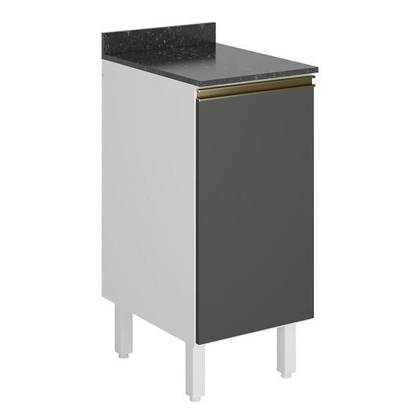 Balcão Kali 1 Porta Premium 40cm Com Tampo Mdf 25mm - Nicioli