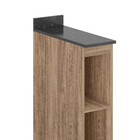 Balcão Kali 200x850x500 Nicho Com Tampo 25mm 12216.46.22 Nici