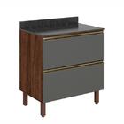 Balcão Kali Premium 1 Porta Basculante E 1 Gaveta Com Tampo M