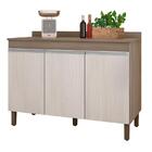 Balcão Karen 119cm 3 Portas Com Tampo Mdp - Peternella Móveis