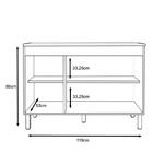 Balcão Karen 119cm 3 Portas Com Tampo Mdp - Peternella Móveis