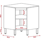 Balcão Kits Paraná Para Canto Com Tampo
