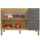 Balcao Kits Parana Versalhes 1,20m Sem Tampo - 2974