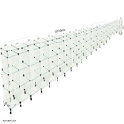 Balcão L Em Vidro C/ Caixa + Rodizio - 10,10 X 1,10 X 1,10 X