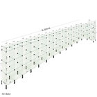 Balcão L Em Vidro Modulado C/ Caixa 6,10 X 1,10 X 1,10 X 0,40