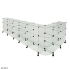 Balcão L Raio Invertido Com Rodízio 2,50 X 1.00 X 1.00