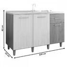 Balcao Larissa Pop 1,20 514 Branco Moveis Parana