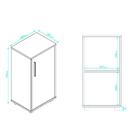 Balcão Lavanderia Multiuso 1 Porta Multimóveis Cr30017 Branco