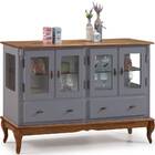 Balcao Lowe Cinza Escuro 4 Portas 2 Gavetas E 2 Prateleiras 1