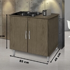 Balcão Luanda Amêndoa – Passe Bem Móveis