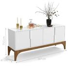 Balcão Luca Branco E Canela