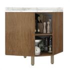 Balcao Luciane Fabi De Canto Diagonal Com Tampo