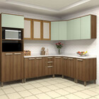 Balcao Luciane Fabi De Canto Diagonal Com Tampo