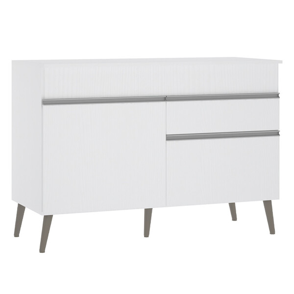 Balcão Luciane Futura 120 Cm 2 Portas 1 Gavetas