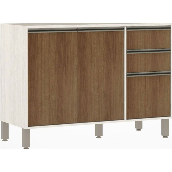 Balcão Luciane Linea 1,20m 2pt 3gv  Lin 702/222