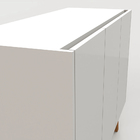 Balcão Lucy 03 Portas Off White E Imbuia - D'rossi