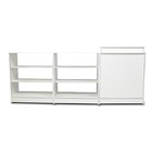 Balcão Lzão Atendimento Branco 110X261X38Cm - Deep