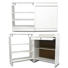 Balcão Lzinho Vitrine Branco 110X174X38 Cm - Deep