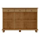 Balcao Madeira Maciça 3 Portas 3 Gavetas 129 Cm 8927 Milani S