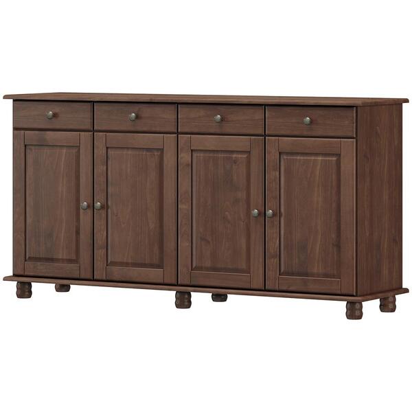 Balcao Madeira Maciça 4 Portas 4 Gavetas 169 Cm 8929 Milani S