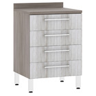 Balcão Madeira Malbec e Canova Luciane Prime Life 82,5x60x53cm