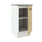 Balcão Madesa Agata 40 Cm 1 Porta - Branco/carvalho