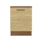 Balcão Madesa Agata 60 Cm 1 Porta - Rustic/carvalho