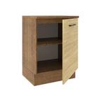 Balcão Madesa Agata 60 Cm 1 Porta - Rustic/carvalho