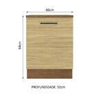 Balcão Madesa Agata 60 Cm 1 Porta - Rustic/carvalho