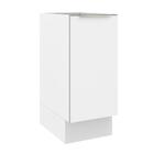 Balcão Madesa Lux 35 Cm 1 Porta (sem Tampo) - Branco/branco V