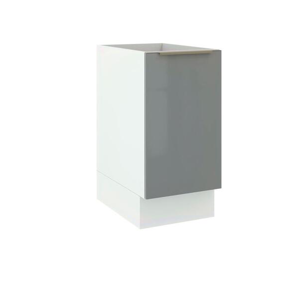 Balcão Madesa Lux 40 Cm 1 Porta - Branco/cinza