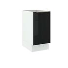 Balcão Madesa Lux 40 Cm 1 Porta - Branco/preto