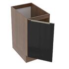 Balcão Madesa Lux 40 Cm 1 Porta - Rustic/preto