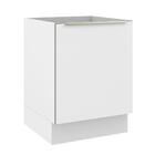 Balcão Madesa Lux 60 Cm 1 Porta (sem Tampo) - Branco/branco V
